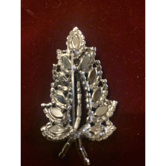 Vintage Clear Stone Sparkling WEISS BROOCH - Picture 15 of 16